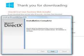 DirectX End User Runtime Web Installer